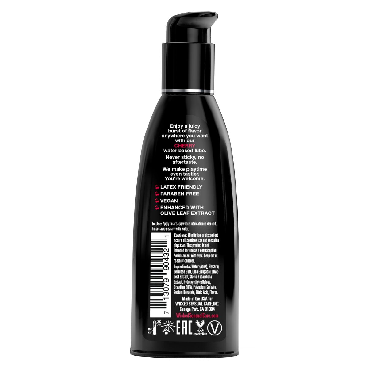 Lubrifiant Wicked Sensual Care Cerise 60 ml 1 Pièce